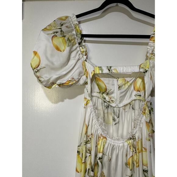 For Love & Lemons Serafina Floral Mini Dress Size Medium NWT Flirty Feminine - Picture 11 of 15